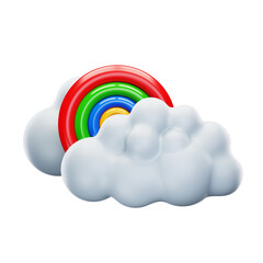 rainbow and clouds