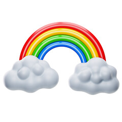rainbow and clouds