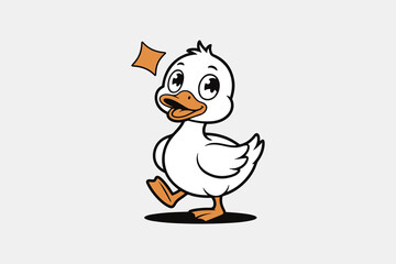  CUTE duck silhouette vector