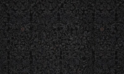 Intricate black damask, floral vines, seamless gothic wallpaper pattern , interior design, damask, floral