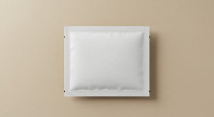 White Sachet Packaging Mockup