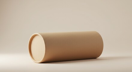 Tan Cardboard Tube Still Life