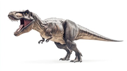 Tyrannosaurus rex 3 d render on white background
