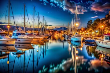 Night Harbor: Yachts & Boats at Rest, Low Light Photography