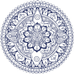 Beautiful flower art and mandala vector design