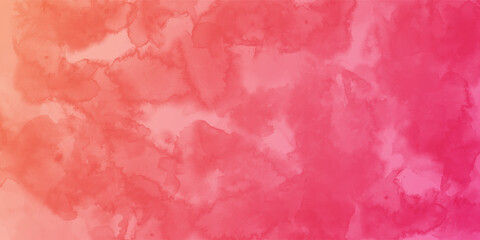 Abstract pink watercolor vector art background for cards, flyer, poster, banner and cover design. Hand drawn flower illustration for Valentines Day. Watercolour brush strokes. Rose.