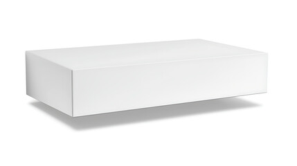 A white box is on a white background