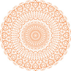 Beautiful flower art and mandala vector design