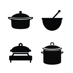 Cooking set Silhouette vector illustration