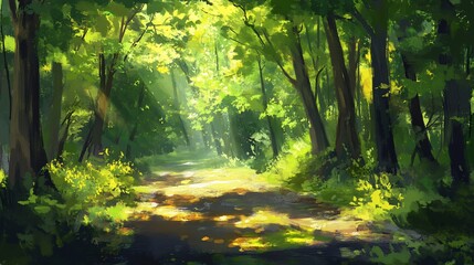 Fototapeta premium sunlight in the forest
