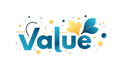 <Value-Driven Branding Design: Modern & Vibrant Logo with Leaf Motif for Creative Financial Businesses>