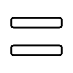 Obraz premium Equal Sign Icon