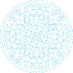 Beautiful flower art and mandala vector design