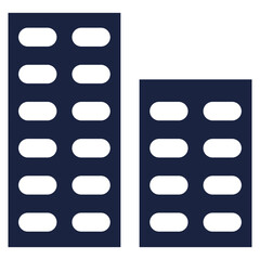 Obraz premium city icon blue style