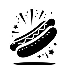 Hot Dog Icon: Delicious Street Food Illustration