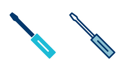 Screwdriver icon vector isolated on white background. Screwdriver vector icon