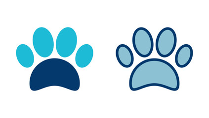 Obraz premium Paw icon vector isolated on white background. Paw Print icon