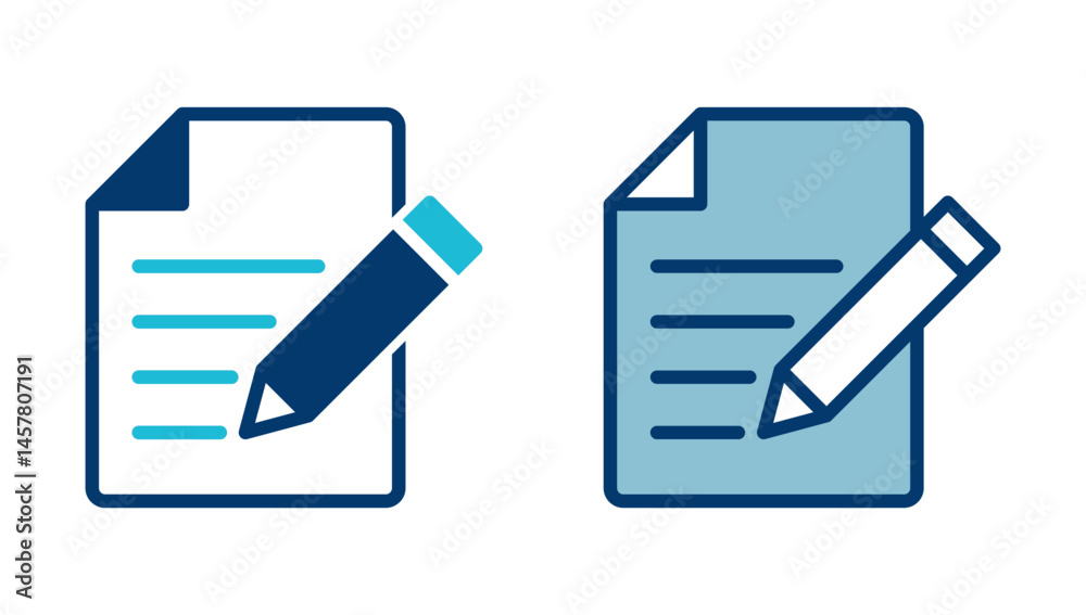 Poster note icon vector isolated on white background. taking note icon vector. edit line icon. document wri