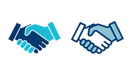 Fototapeta premium Business handshake icon vector isolated on white background. Handshake icon vector. contract agreement. Trust icon vector. Deal. Done. partnership icon