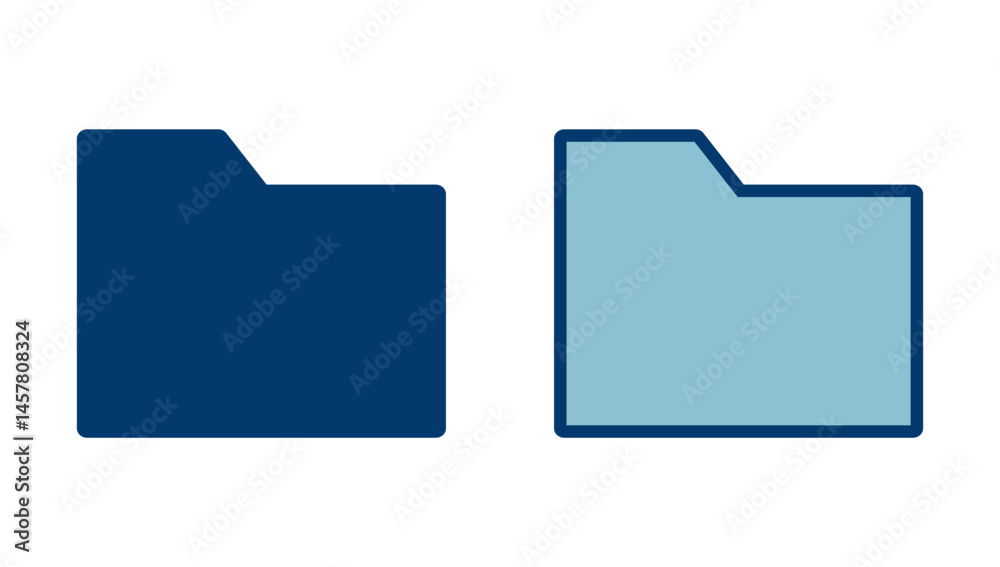 Wall mural folder icon vector isolated on white background. folder and documents icon. icon archive