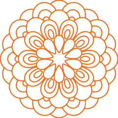 Beautiful flower art and mandala vector design