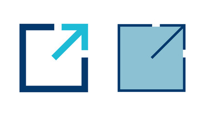 Link icon vector isolated on white background. Link vector icon. External link symbol vector icon. Hyperlink symbol