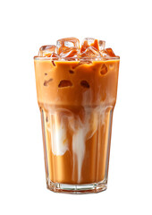 Refreshing Iced Coffee Drink in Glass   Summer Beverage