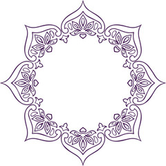 Beautiful flower art and mandala vector design