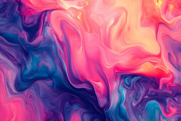 Fototapeta premium Vibrant abstract swirls of color in a dynamic pattern.