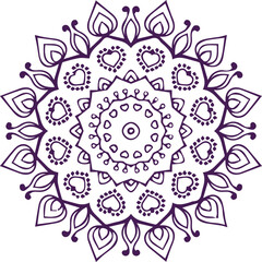 Beautiful flower art and mandala vector design