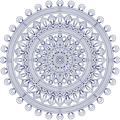 Beautiful flower art and mandala vector design