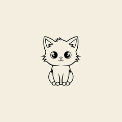 Cat Character Vector Illustration
