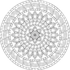 Beautiful flower art and mandala vector design