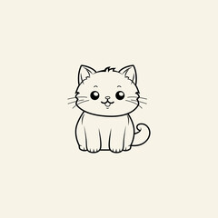 Cat Character Vector Illustration