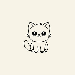 Cat Character Vector Illustration