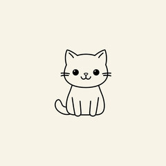 Cat Character Vector Illustration