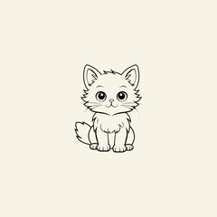 Cat Character Vector Illustration