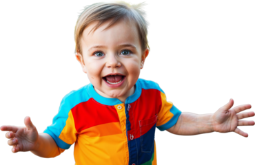 south african toddler boy in a bright shirt portrait model transparent background isolated png stock