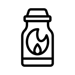 flammable liquid line icon