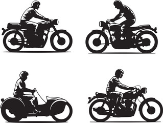 Fototapeta premium Motorbike SVG | Biker Silhouette Cut File | Ride or Die Design for Cricut & ShirtsMotorcycle SVG | Vintage Chopper Design | DIY Garage or Biker Club Project FileDirt Bike SVG | Off-Road Rider Silh