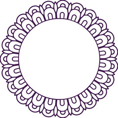 Beautiful flower art and mandala vector design