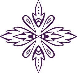 Beautiful flower art and mandala vector design