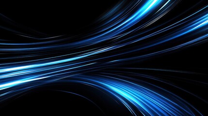 Dynamic blue light streaks abstract background image