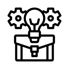briefcase line icon