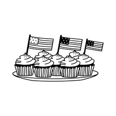 Stars and Stripes Cupcakes – Patriotic Themed Dessert for 4th of July