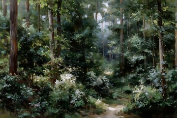 morning in the forest