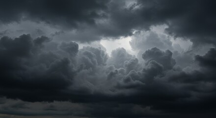 Fototapeta premium Dark and Dramatic Storm Cloudscape