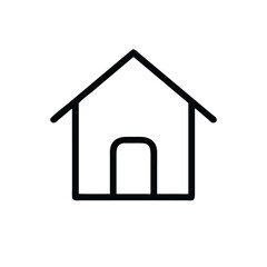 home icon on white background