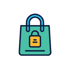 lock icon vector illustration