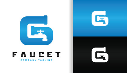 LETTER G WITH FAUCET LOGO